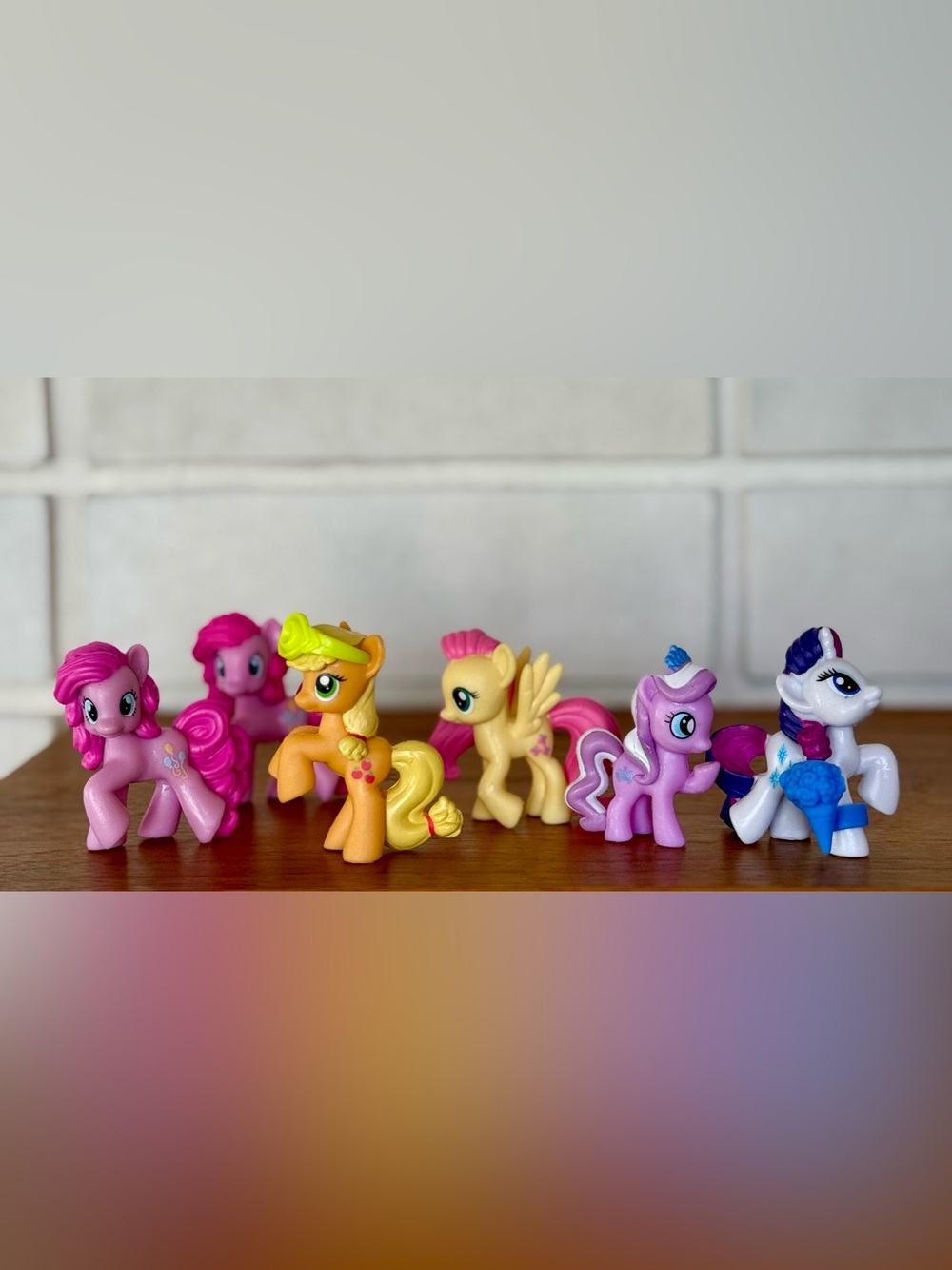 My Little Pony G4 Mini Figure Lot * 6 Ponies * Hasbro 2010 * 🦄